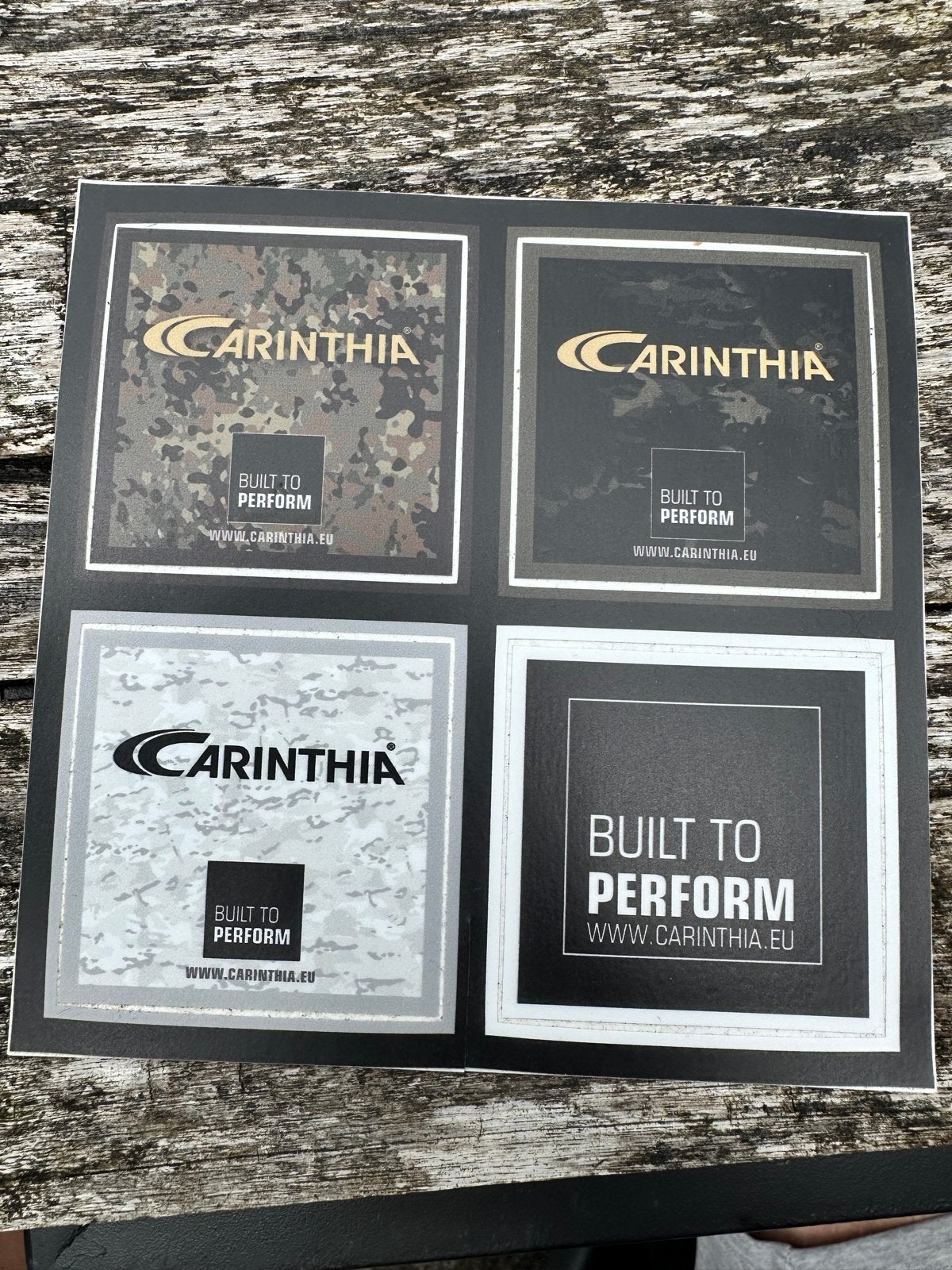 Carinthia Stickers - Diverse Camouflage Designs, Ophalen of Verzenden, Nieuw, Overige typen