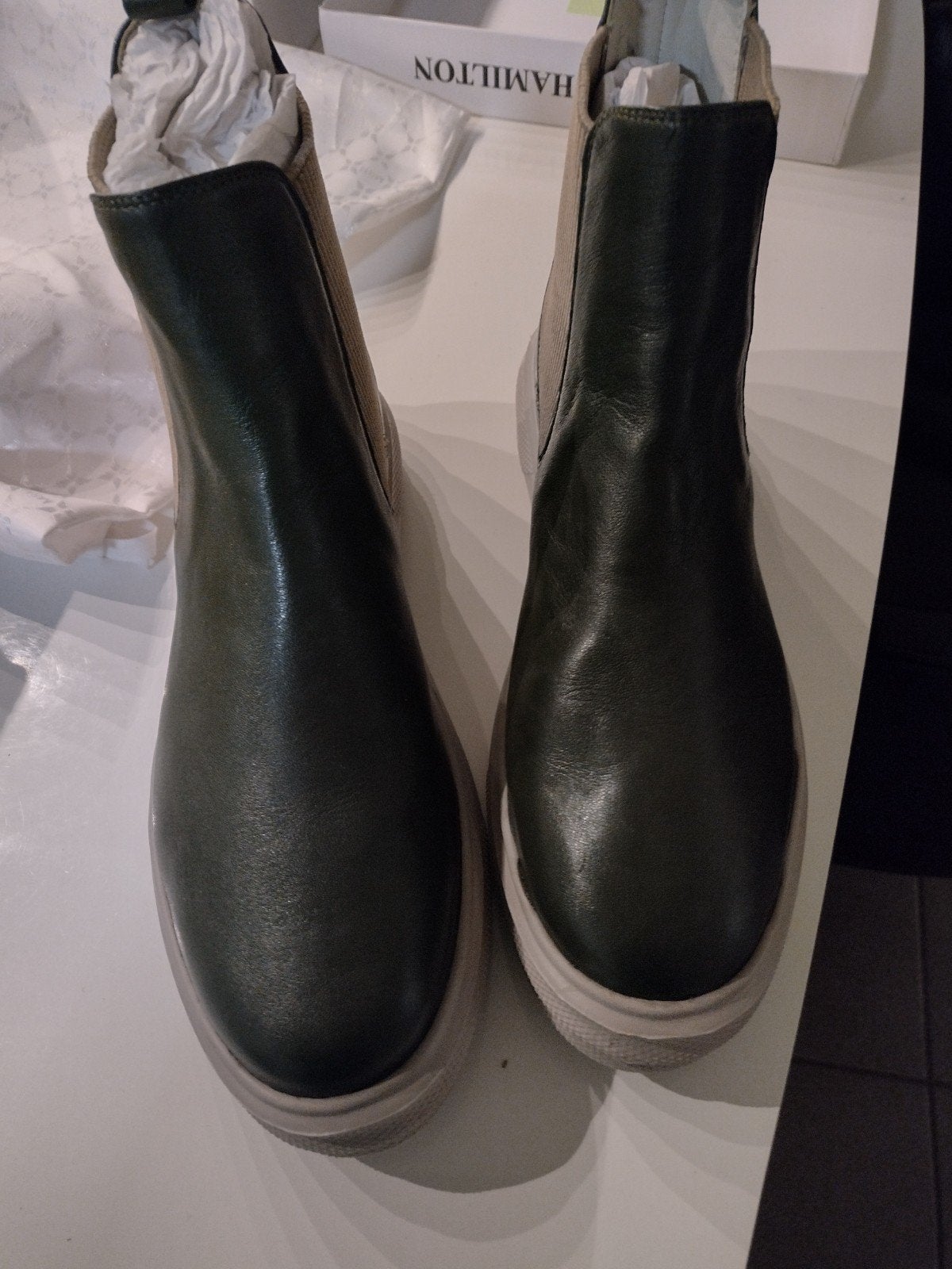MELVIN & HAMILTON laarsje kl. zw/gr maat 41 nieuw, Overige kleuren, Verzenden, Lage of Enkellaarzen, Nieuw