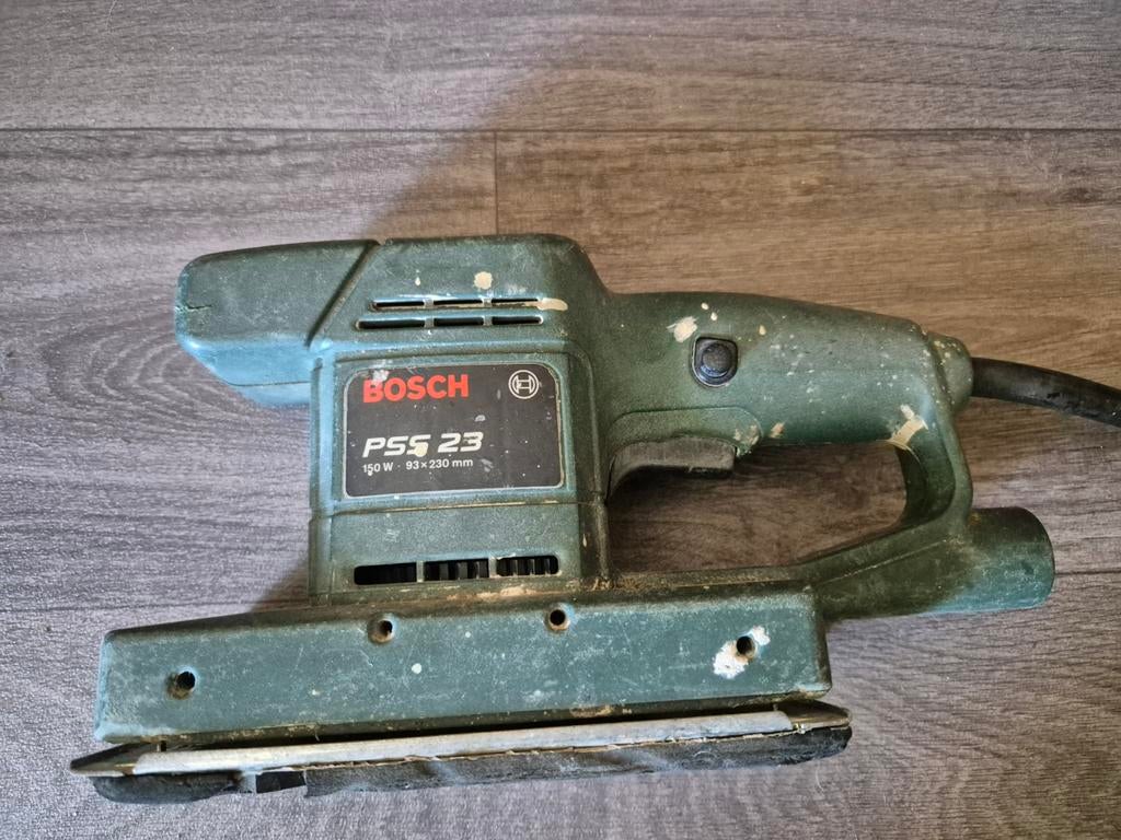 Bosch vlakschuurmachine PSS 23, Ophalen of Verzenden, Gebruikt, Minder dan 600 watt, Vlakschuurmachine