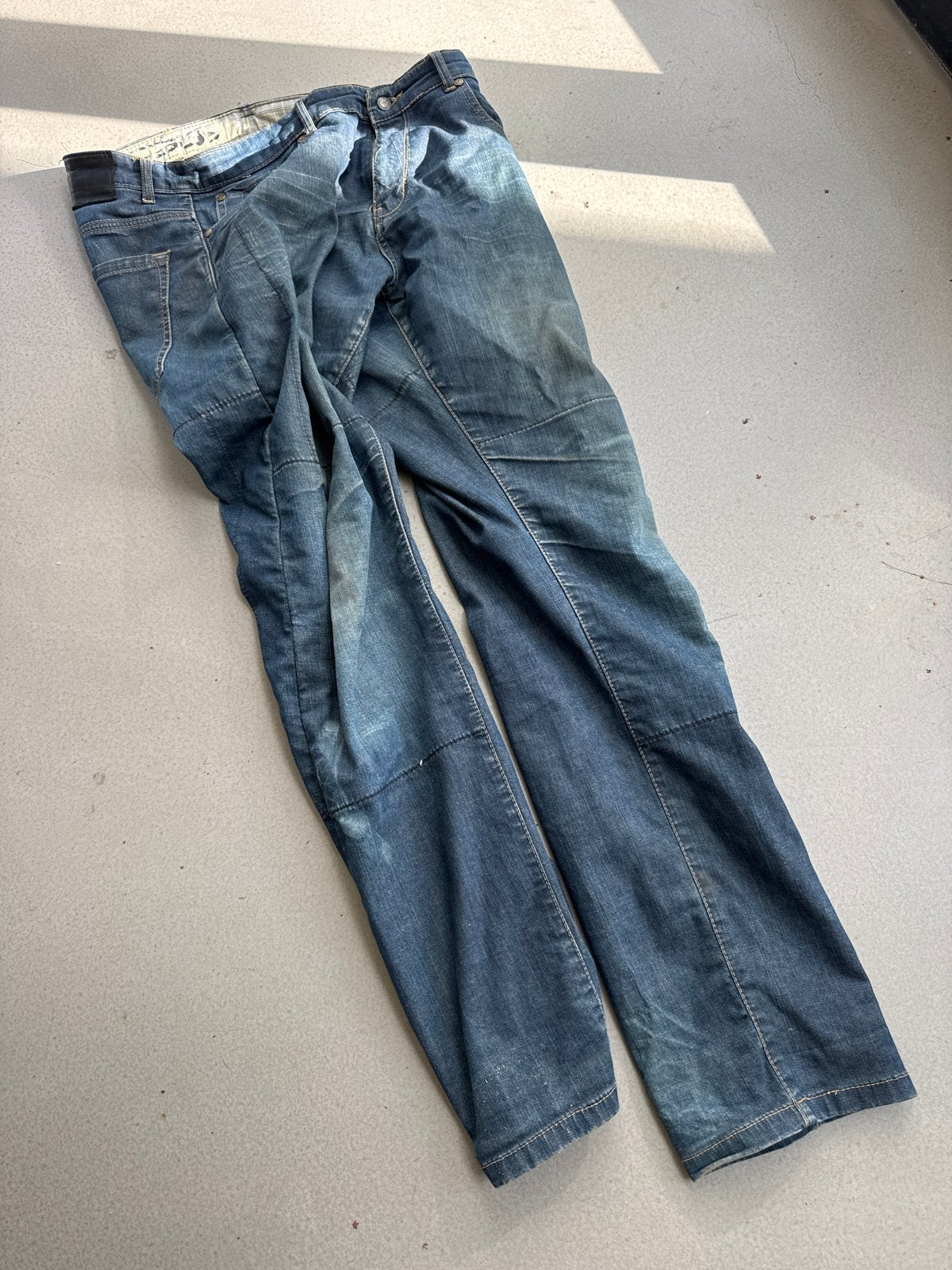 Booster MotorBroek spijkerbroek met bescherming - Maat W36, Ophalen of Verzenden, Tweedehands, Broek | textiel