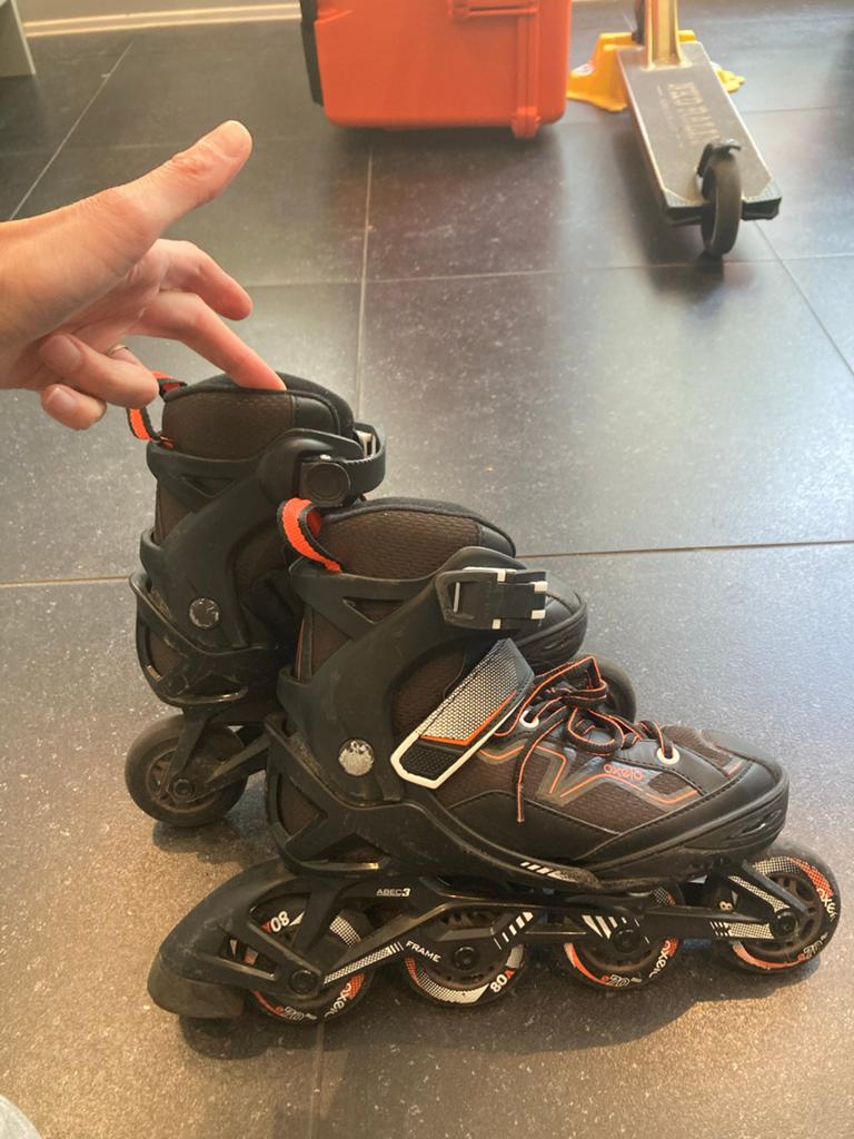 Verstelbare inline skates maat 32-35, Ophalen of Verzenden, Gebruikt, Overige typen, Overige merken
