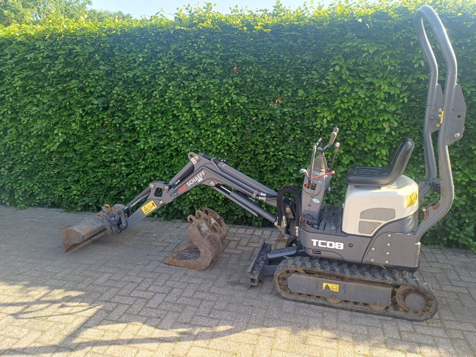 Minigraver schaef tc08. 700 uur!, Ophalen of Verzenden, Graafmachine