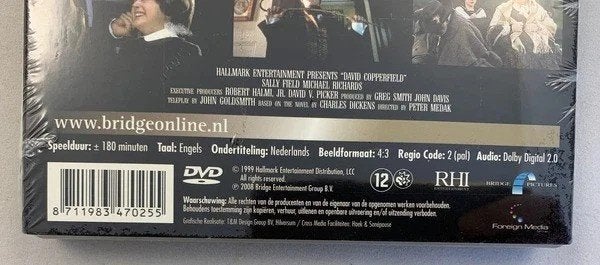 David Copperfield 1999 Dvd 2008 Regio 2 Pal Nieuw, Verzenden, Inclusief doosje, Duits, Duits