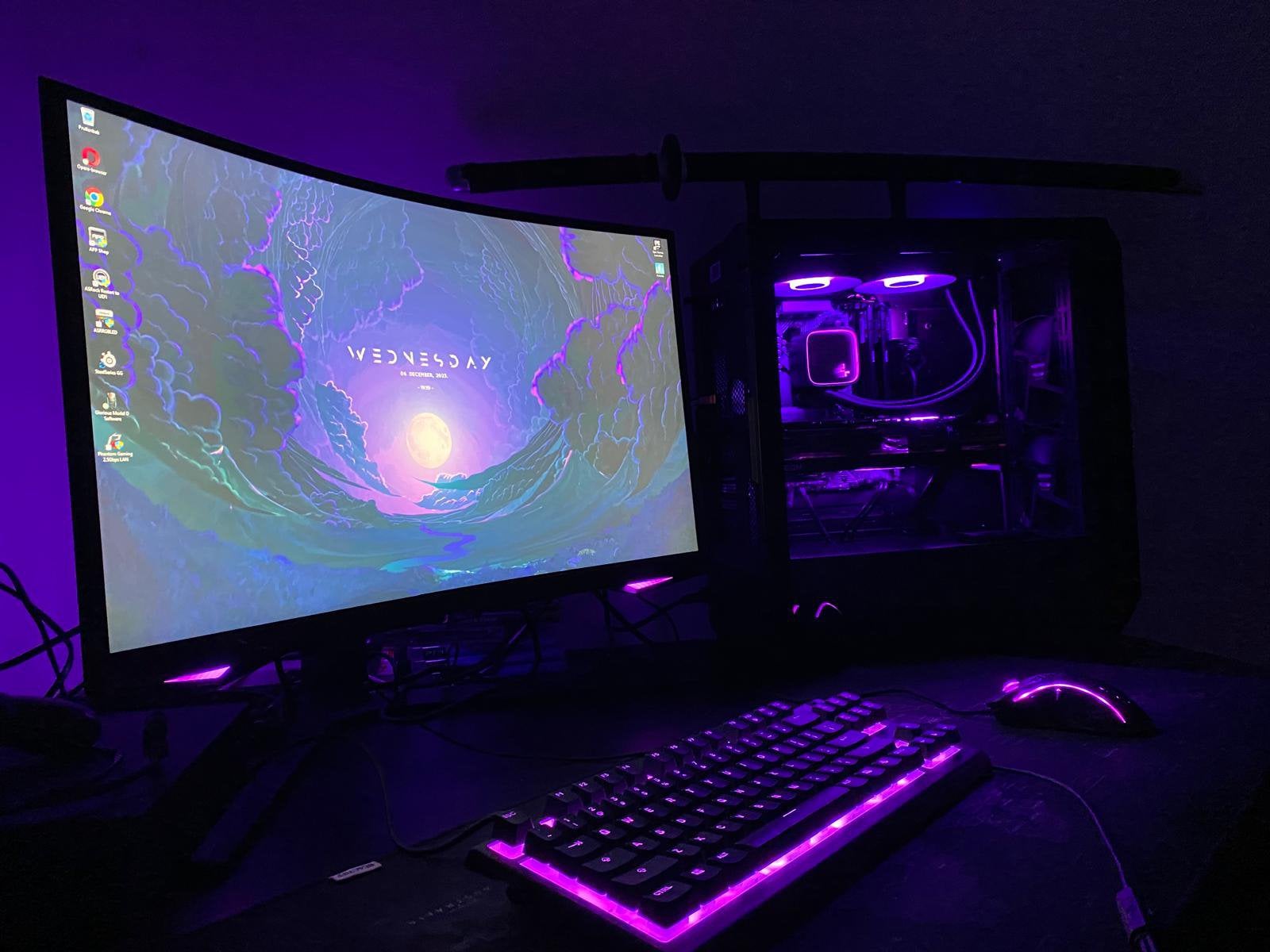 Samsung Odyssey G6 G65B 27" QHD 240Hz Gaming Monitor, Computers en Software, Desktop Pc's, Ophalen, Zo goed als nieuw, Gaming