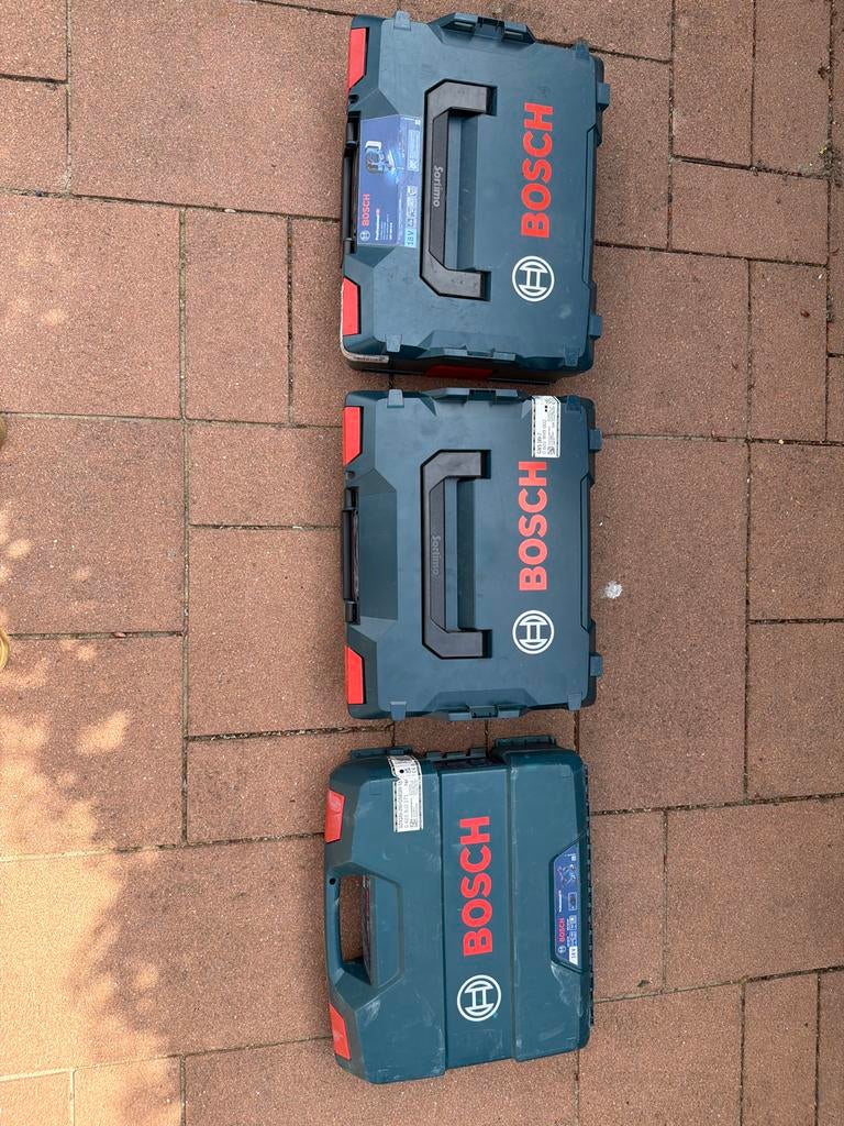 Bosch blauw lege kisten - Sortimo L-Boxx, Ophalen, Gebruikt