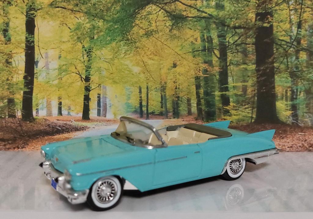 1:43 Cadillac Eldorado Biarritz Mk2 Convertible 1957; Solido, Ophalen of Verzenden, Gebruikt, Auto, Solido