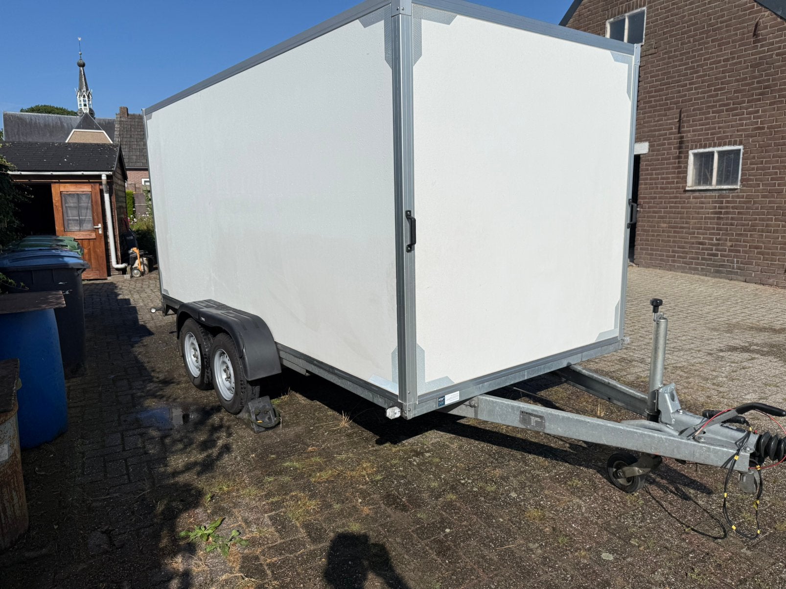 In nieuw staat gesloten aanhanger 400x185x180 cm, Ophalen of Verzenden, Zo goed als nieuw