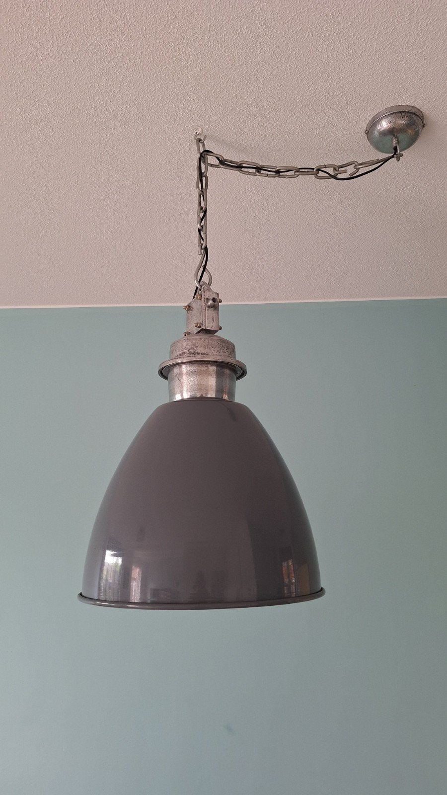 Industriële Hanglamp Antracietgrijs - Ø43cm met LED-lamp, Ophalen