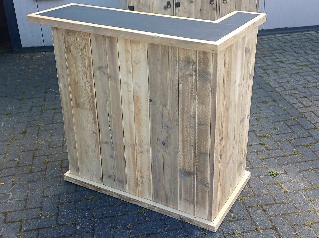 Bar balie toonbank hoekbalie mancave massief hout werkblad, Ophalen, Nieuw