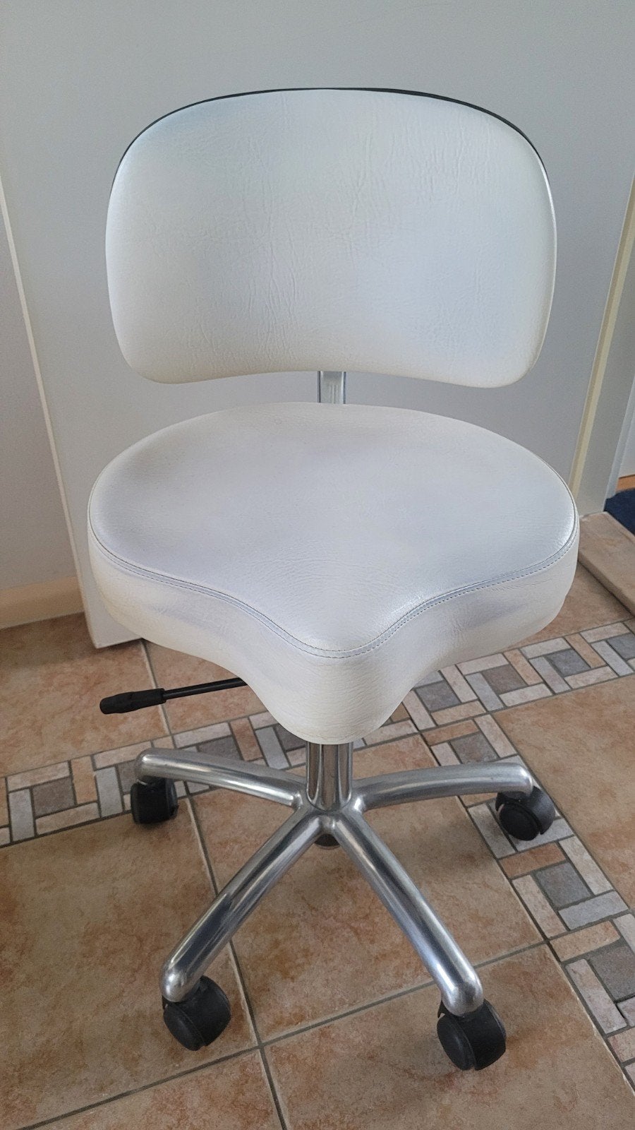 Tabouret Zadelkruk - In hoogte en rugleuning verstelbaar, Ophalen