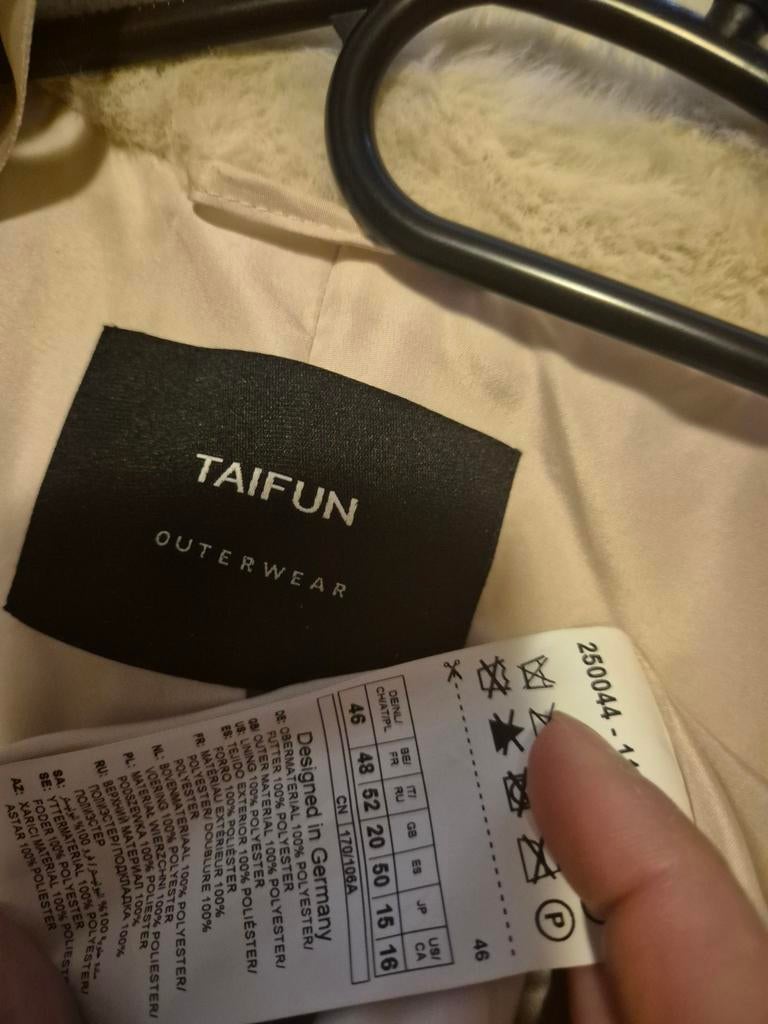 Taifun teddy jas van Gerry Weber, Beige, Maat 46/48 (XL) of groter, Ophalen of Verzenden, Zo goed als nieuw