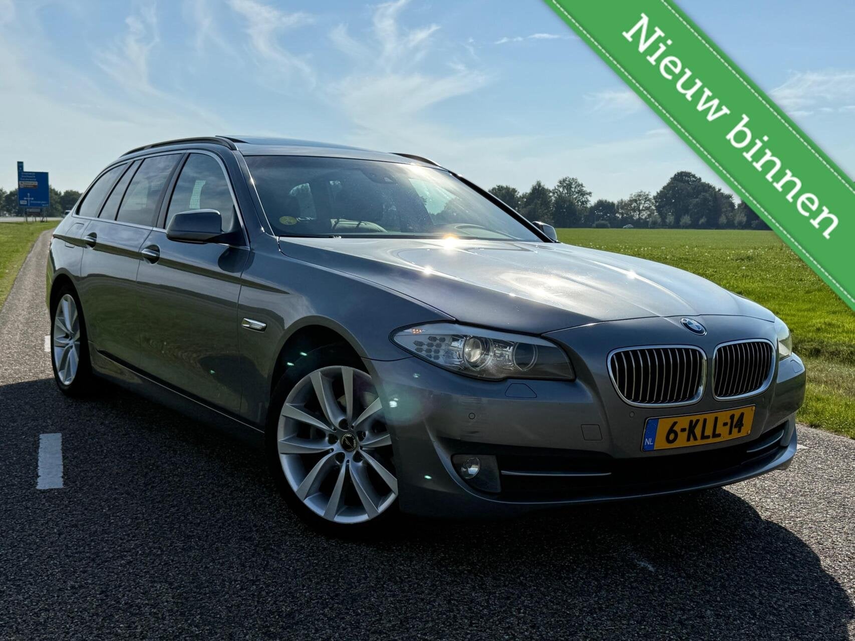 BMW 5-serie Touring 523i Aut High Executive 204pk | Full Opt, Euro 5, Achterwielaandrijving, Gebruikt, Zwart