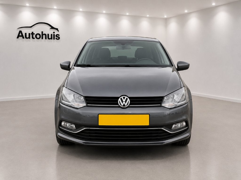 Volkswagen Polo 1.4 TDI 66KW BMT 2017 Grijs, Voorwielaandrijving, Navigatiesysteem, 1051 kg, Origineel Nederlands
