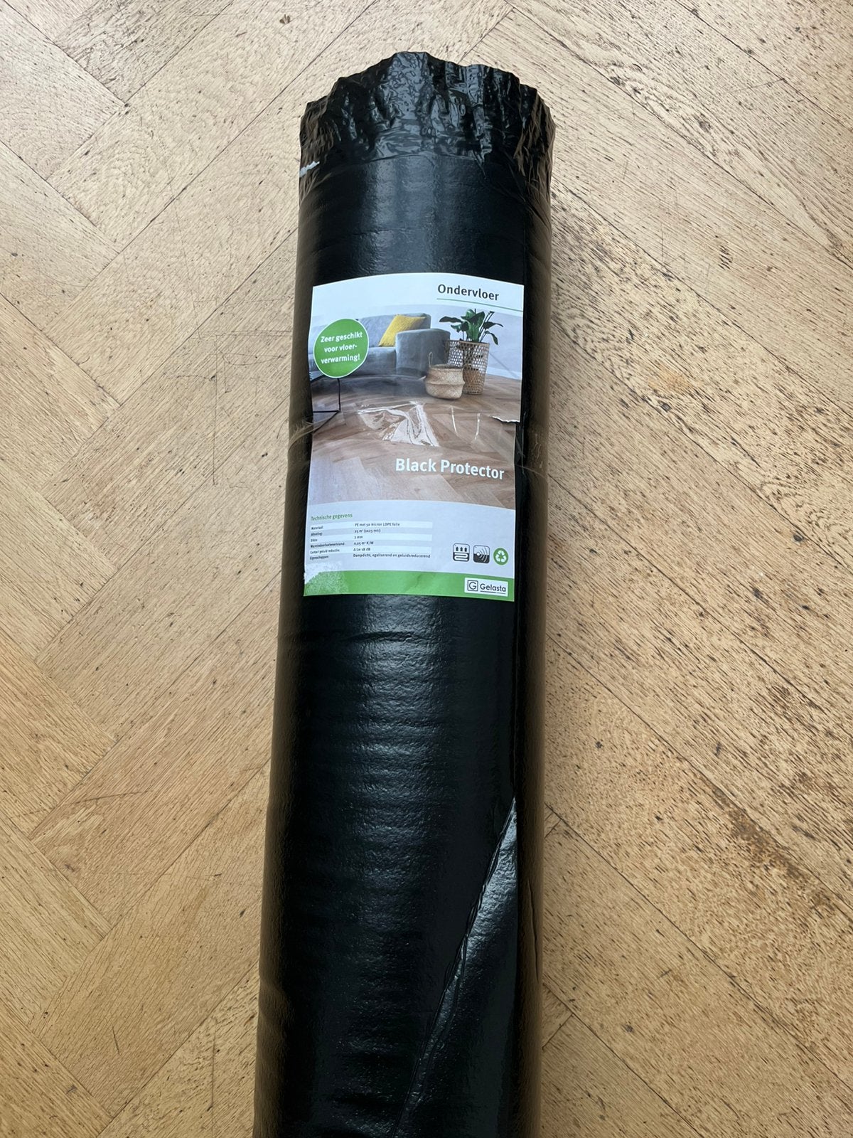 Ondervloer laminaat 25m2 kan met vloerverwarming, Overige materialen, 30 cm of meer, Overige typen, Nieuw