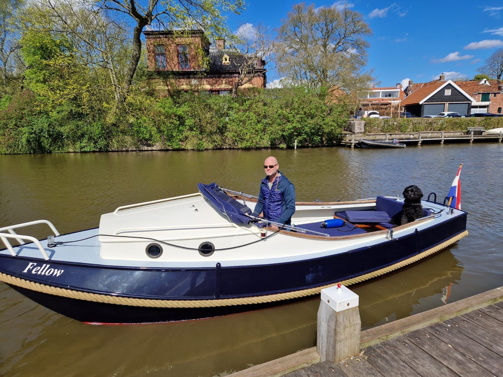 Urker Visservlet met kajuit en luxe huif, 7x2,40x05,mtr, Watersport en Boten, Motorboten en Motorjachten, Overige merken, Diesel