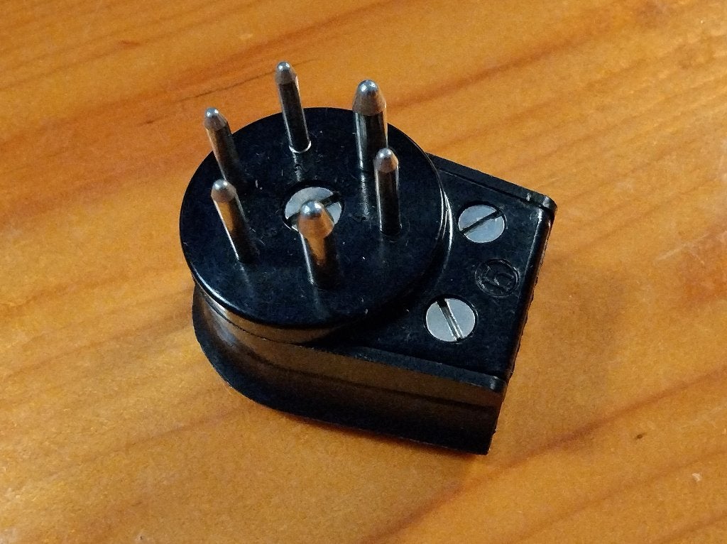 Hirschmann 6 pin male plug - NOS, Ophalen of Verzenden, Nieuw