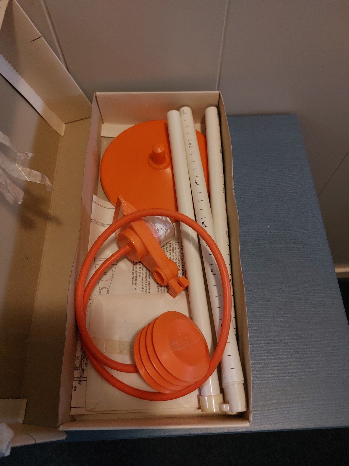 Vintage rokspuit Prym jaren 60/70 oranje zgan, Ophalen of Verzenden, Zo goed als nieuw