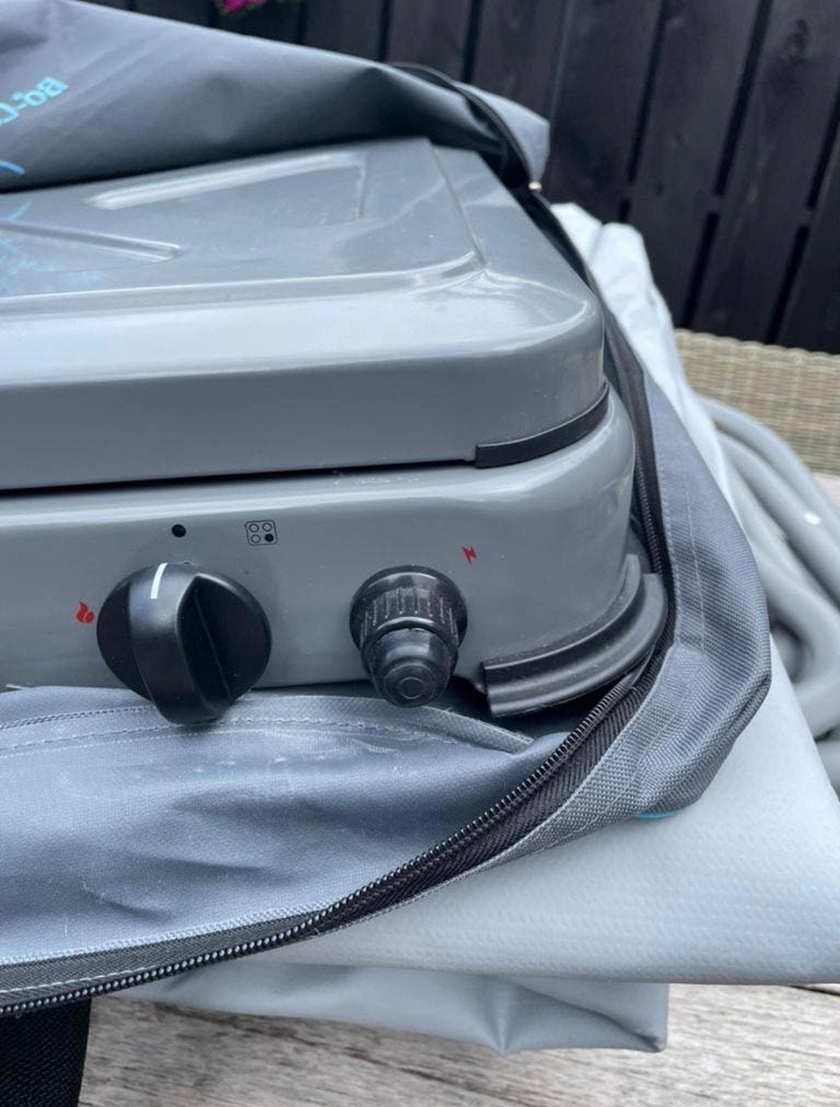 Gimeg 4-pits kooktoestel met draagtas - Ideaal voor camping, Ophalen of Verzenden, Gebruikt