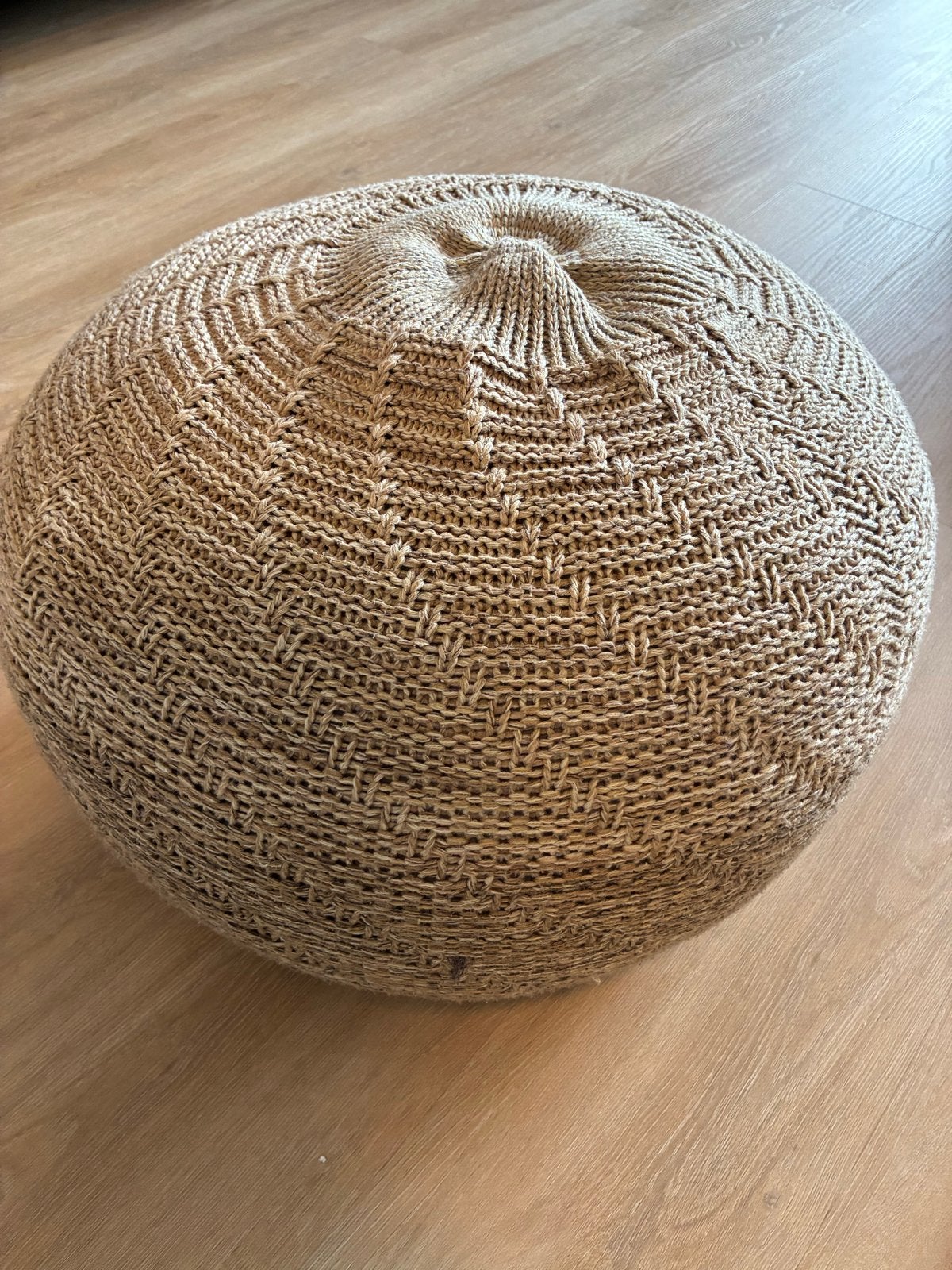 IKEA SANDARED poef 45x33 cm, Huis en Inrichting, Banken | Voetenbanken en Poefen, Ophalen, Minder dan 50 cm, Gebruikt, Rond