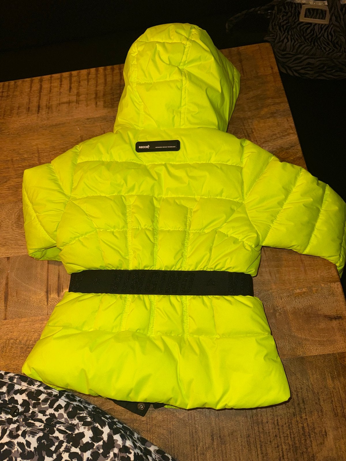 Neon gele Protest ski-jas en Protest skibroek maat 104, Ophalen of Verzenden, Zo goed als nieuw, Maat 34 (XS) of kleiner, Pak