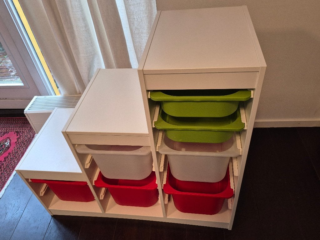 IKEA `Trofast` Opbergcombinatie en bakken met deksel, Ophalen, Gebruikt, Kast, 75 tot 100 cm