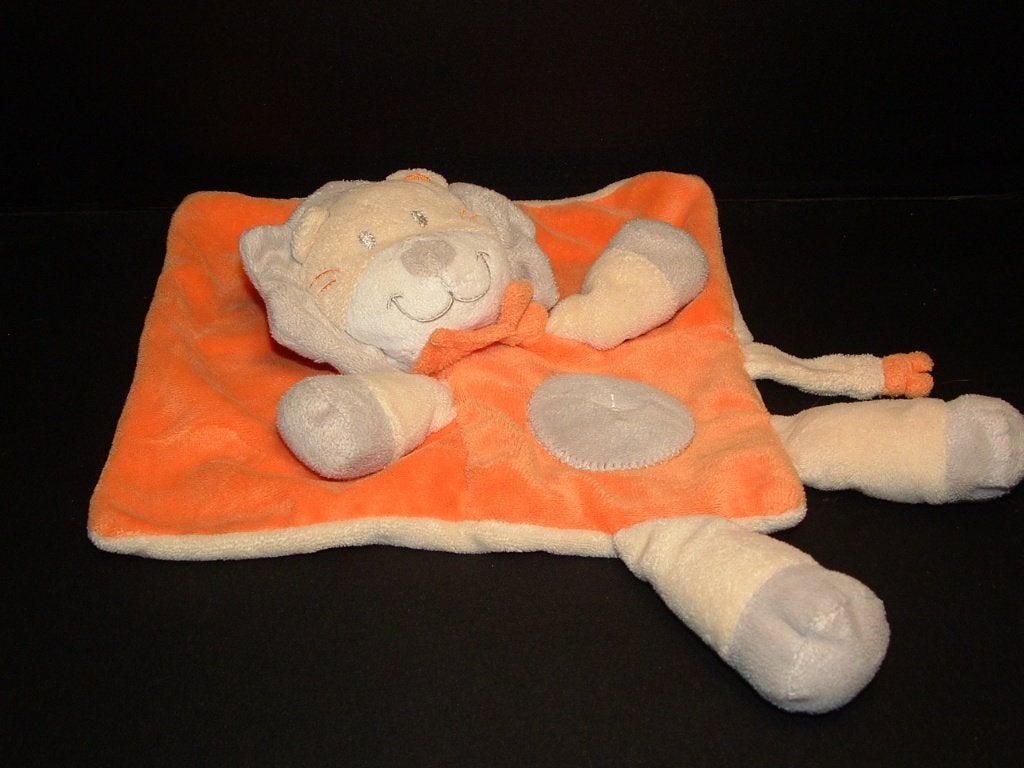 MOOIE LEEUW KNUFFELDOEK VELOURS ORANJE DOEKJE MET, Ophalen of Verzenden, Nieuw, Overige typen