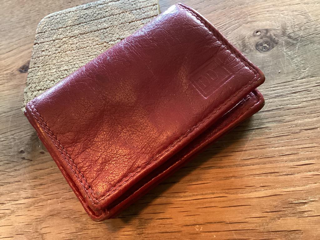 Portemonnee rood, Ophalen of Verzenden, Gebruikt, Rood, Leer
