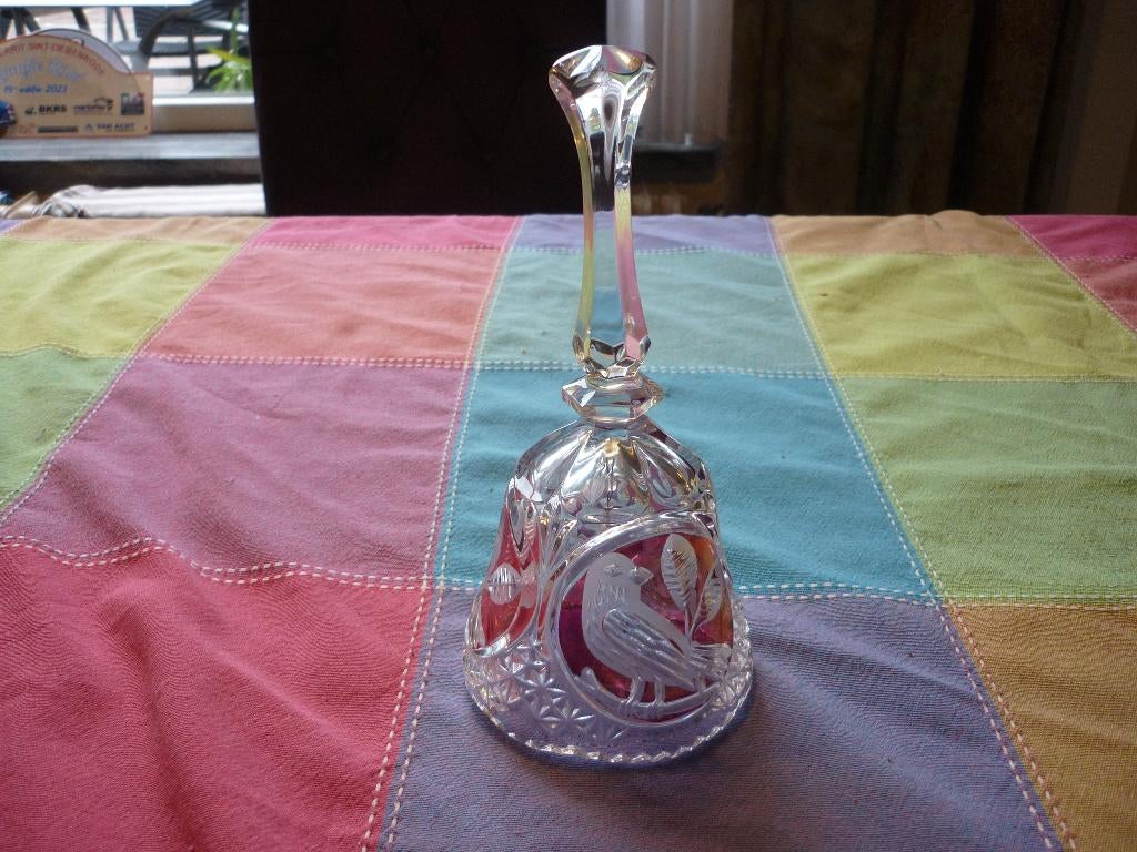 Vintage Hofbauer Bleikristal bel in zeer goede staat, Antiek en Kunst, Ophalen of Verzenden