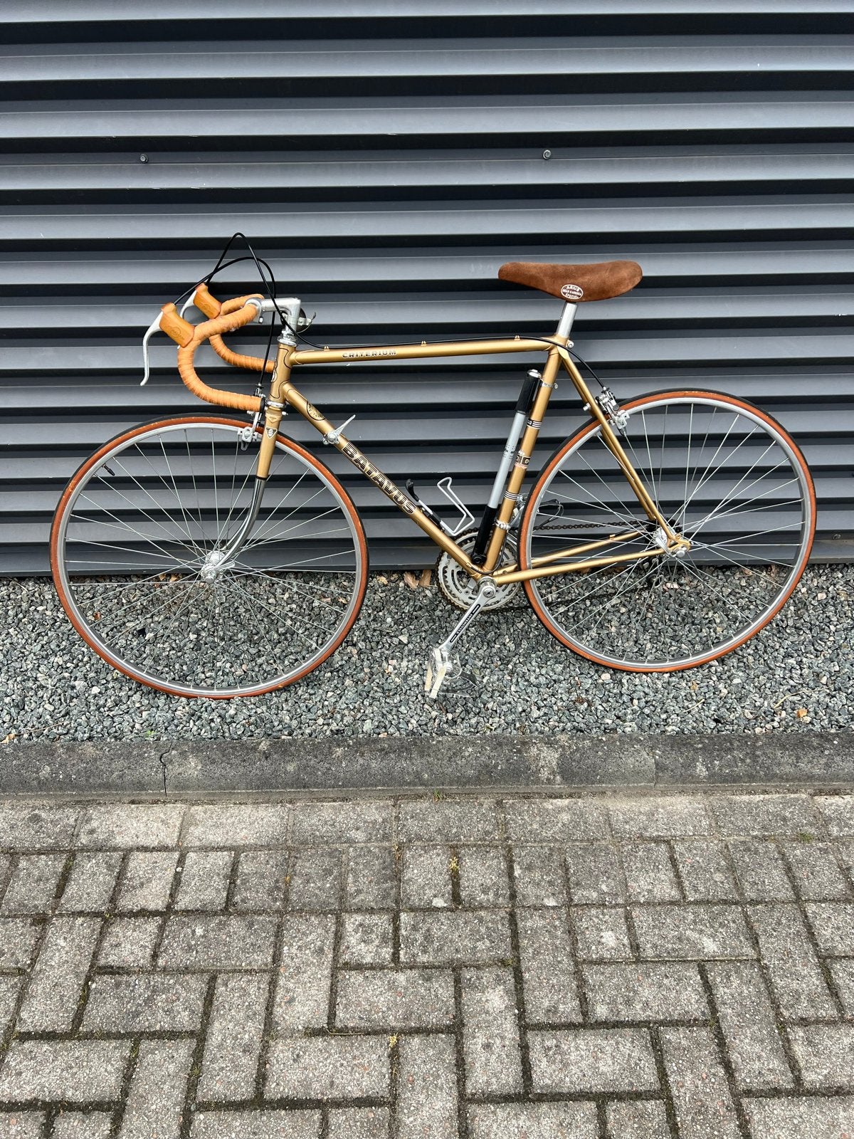 Batavus Criterium racefiets - Goudkleurig - Vintage, Fietsen en Brommers, Fietsen | Racefietsen, 28 inch, Gebruikt, Batavus, Ophalen of Verzenden