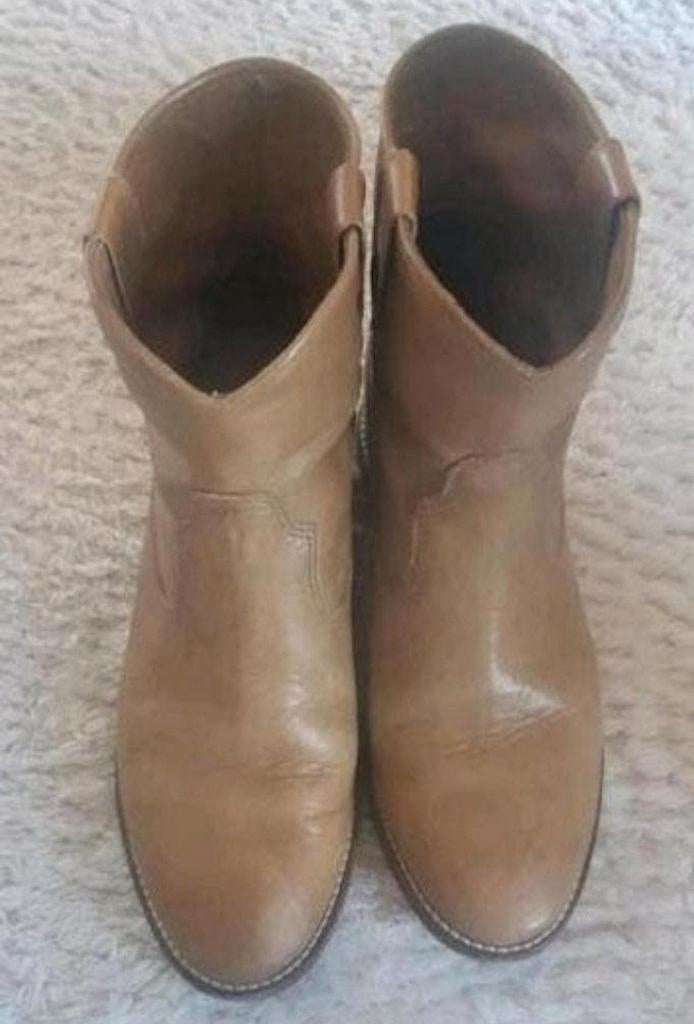 Isabel Marant Leren Enkellaarsjes Maat 37, Isabel Marant, Bruin, Lage of Enkellaarzen, Ophalen of Verzenden
