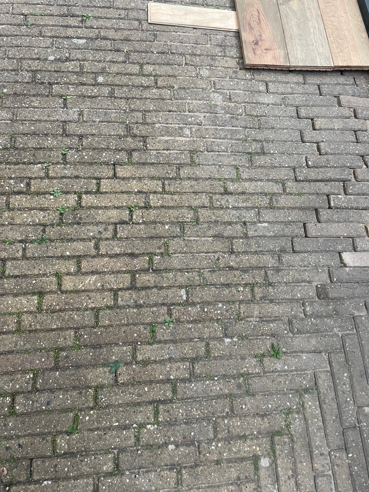 Gratis Klinkers.    50m2, Ophalen, Gebruikt, Klinkers, 10 m² of meer
