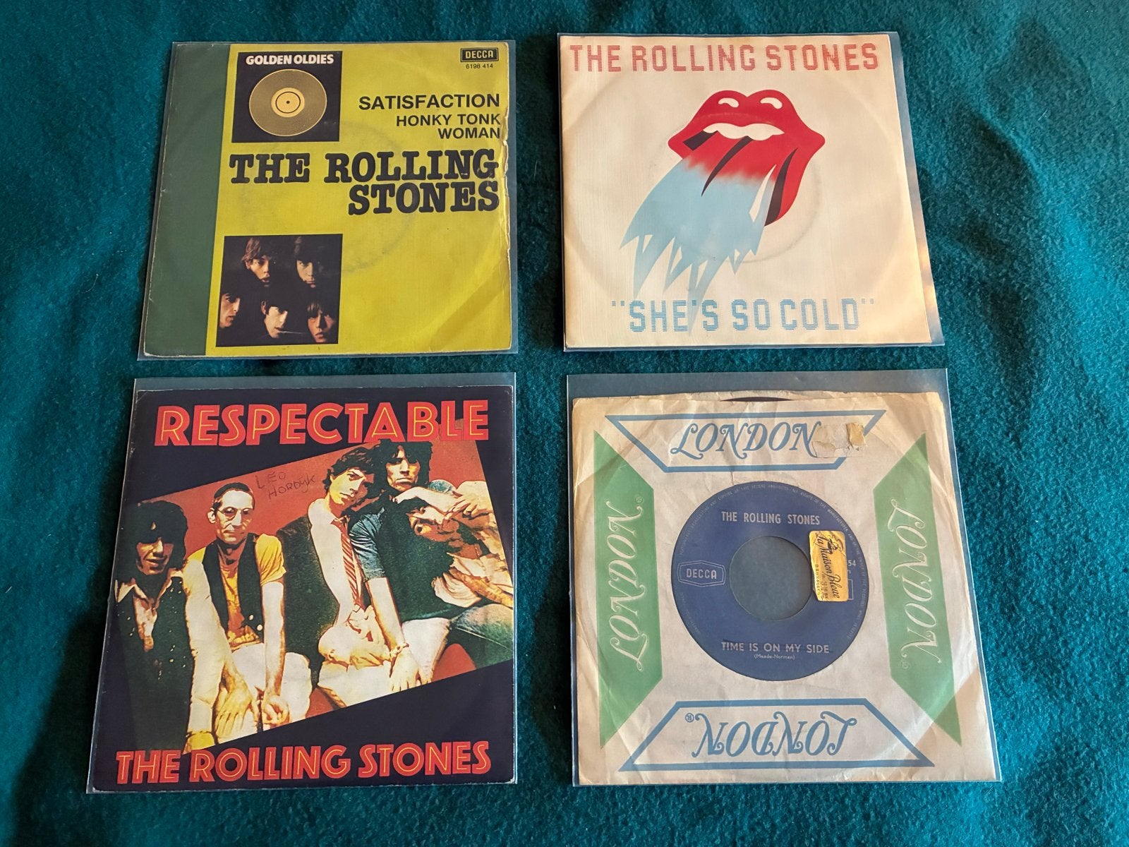 The Rolling Stones Vinyl Singles Collectie (4 stuks), Gebruikt, 7 inch, Ophalen of Verzenden, Complilatie