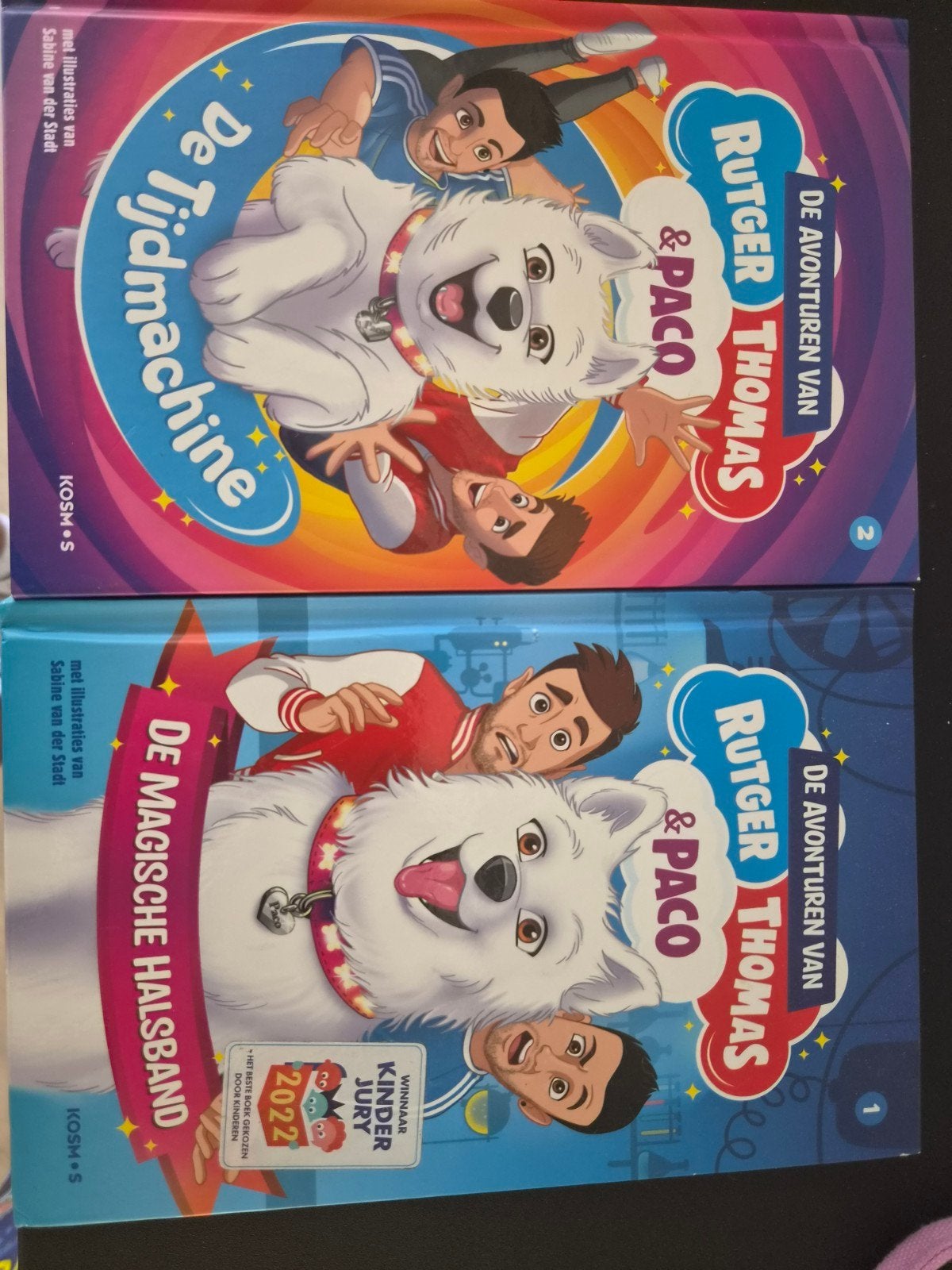 Rutger, Thomas & Paco: De Magische Halsband & De Tijdmachine, Ophalen of Verzenden, Zo goed als nieuw, Rutger & Thomas, Fictie algemeen