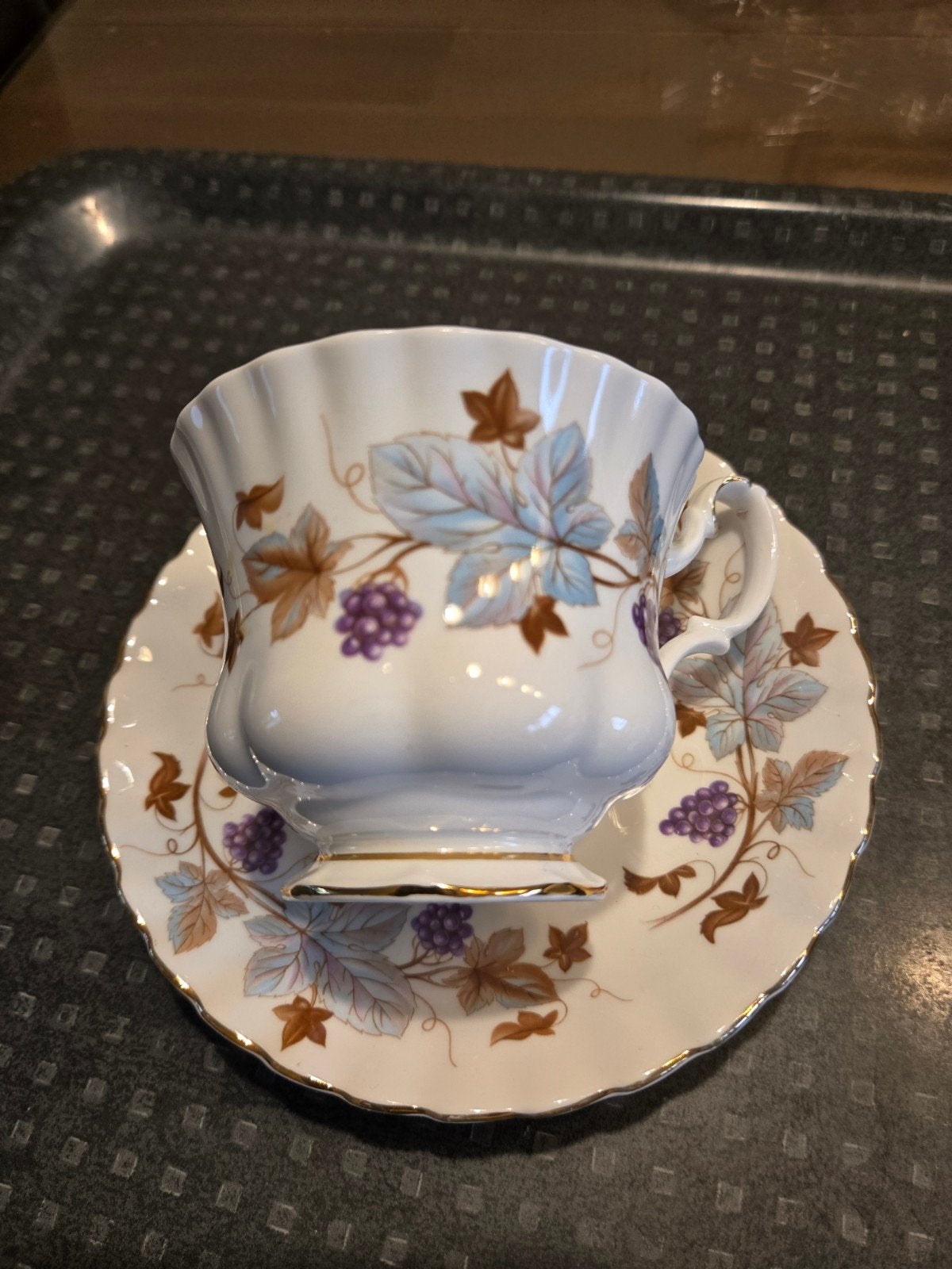 Royal Albert Lorraine kop en Schotel - Vintage Bone China, Ophalen of Verzenden