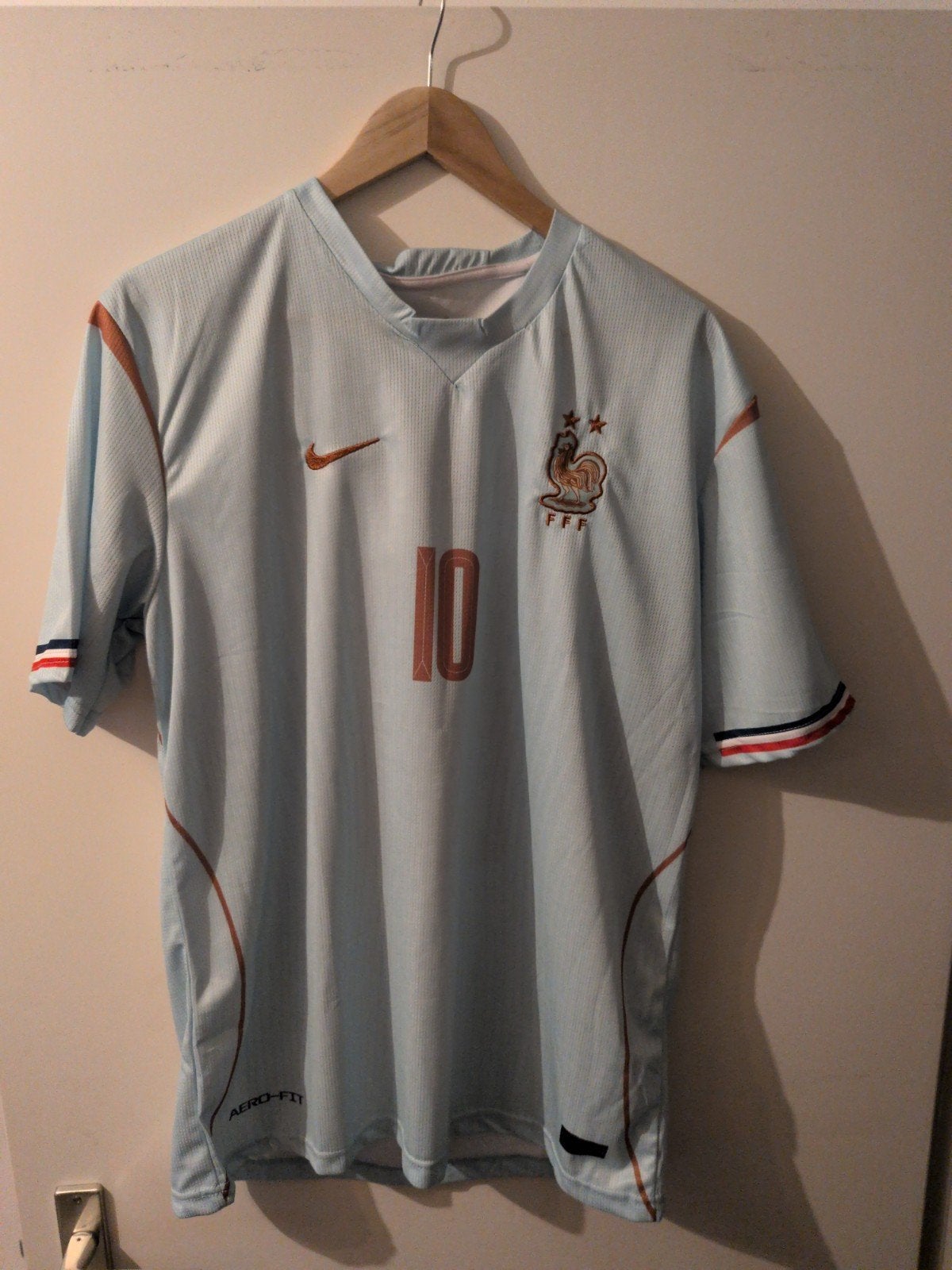 Frankrijk voetbalshirt Mbappe 10 - Niet gedragen, Blauw, Maat 46/48 (XL) of groter, Nike, Nieuw