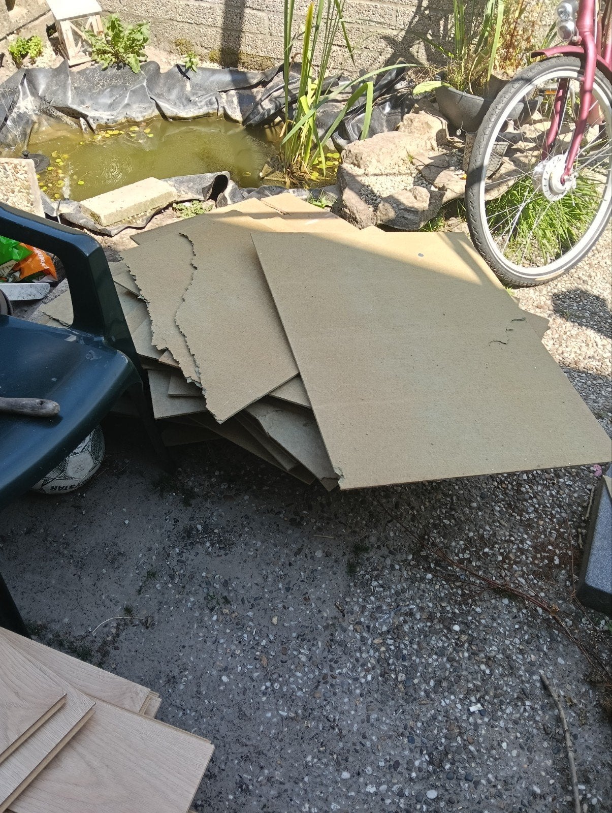 Gratis af te halen: Gebruikte ondervloerplaten (deels stuk), Doe-het-zelf en Verbouw, Ophalen of Verzenden, Gebruikt, Overige materialen