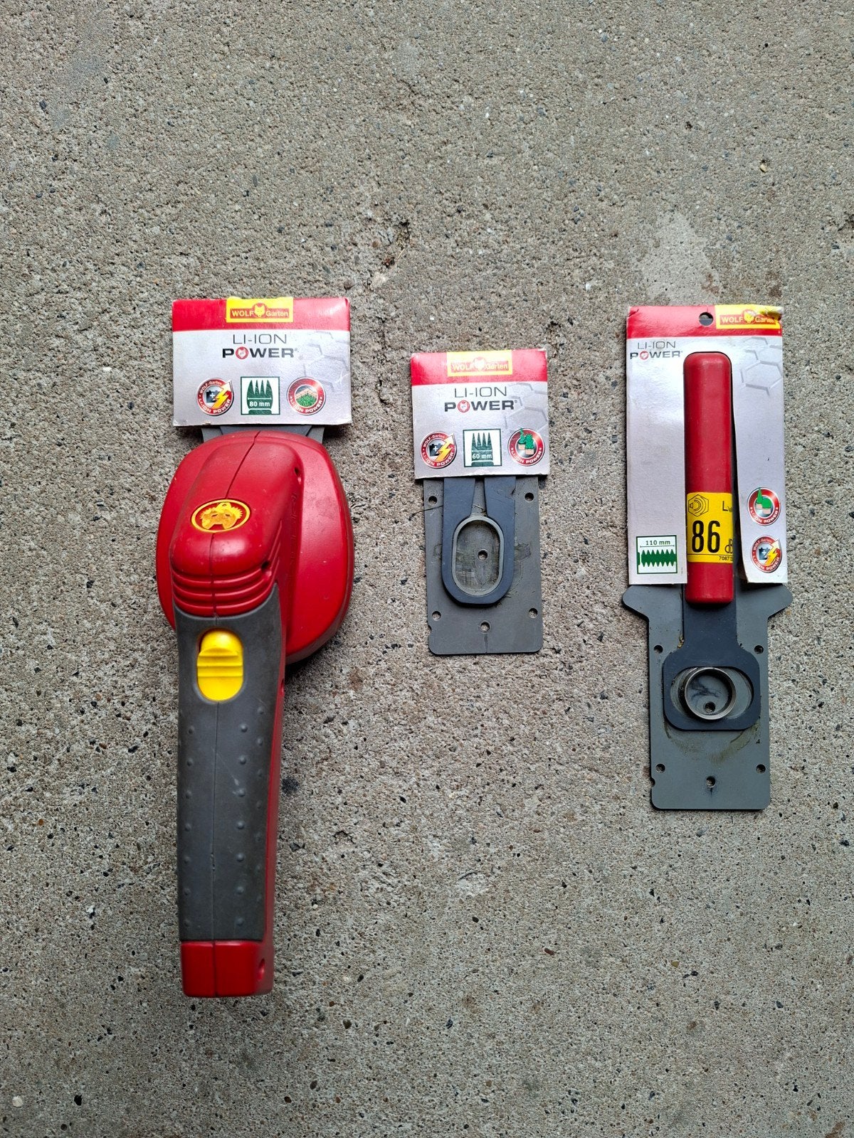 Wolf-Garten Li-Ion Power gereedschap (3 stuks), Ophalen, Gebruikt