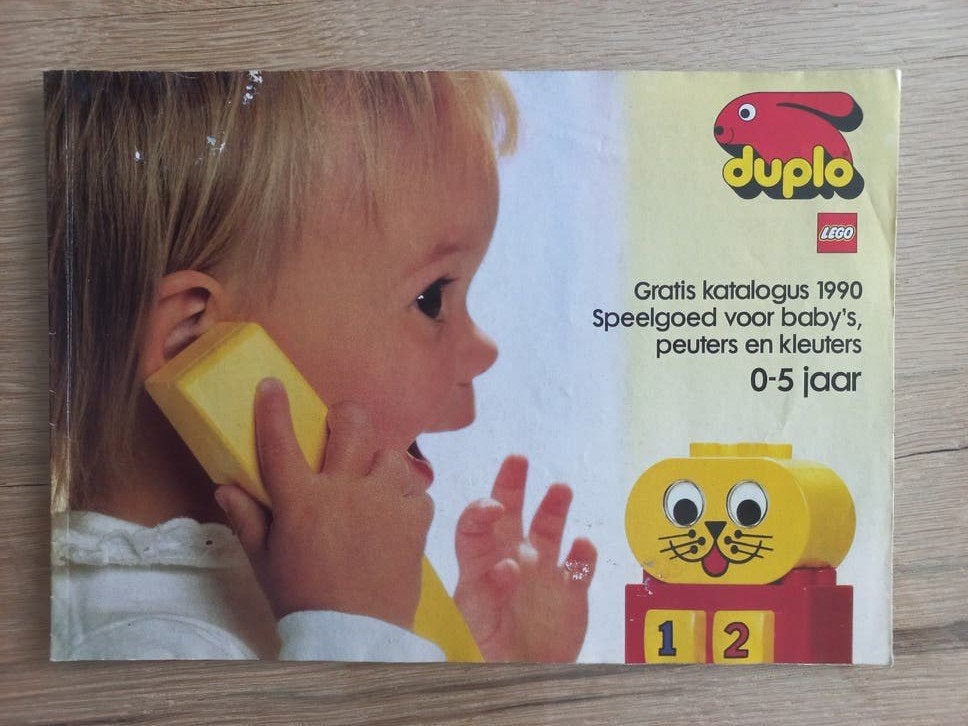 vintage Nederlandstalige LEGO Duplo catalogus uit 1990 voor, Ophalen of Verzenden, Gebruikt, Overige typen, Duplo