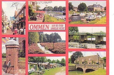 Ansichtkaart 	Ommen	8-luik, Verzamelen, Ansichtkaarten | Nederland, Verzenden, 1960 tot 1980, Gelopen, Overijssel