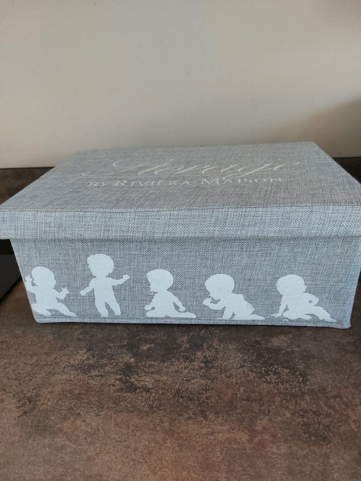Riviera Maison memory box opbergdoos, Ophalen, Zo goed als nieuw, 50 tot 100 cm, Minder dan 50 cm