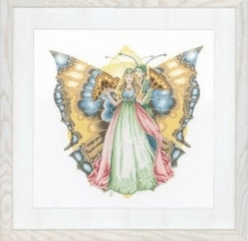 BORDUURPAKKET MARIA VAN SCHARRENBURG BUTTERFLIES, Hobby en Vrije tijd, Borduren en Borduurmachines, Verzenden, Nieuw, Handborduren