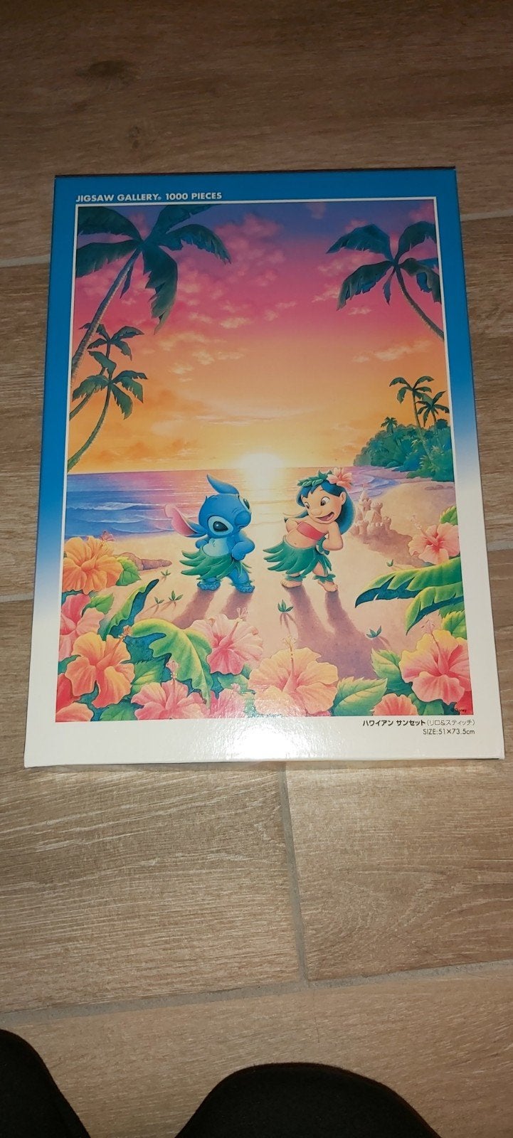 Tenyo Disney Lilo & Stitch puzzel 1000st, Ophalen of Verzenden, 500 t/m 1500 stukjes, Zo goed als nieuw, Legpuzzel