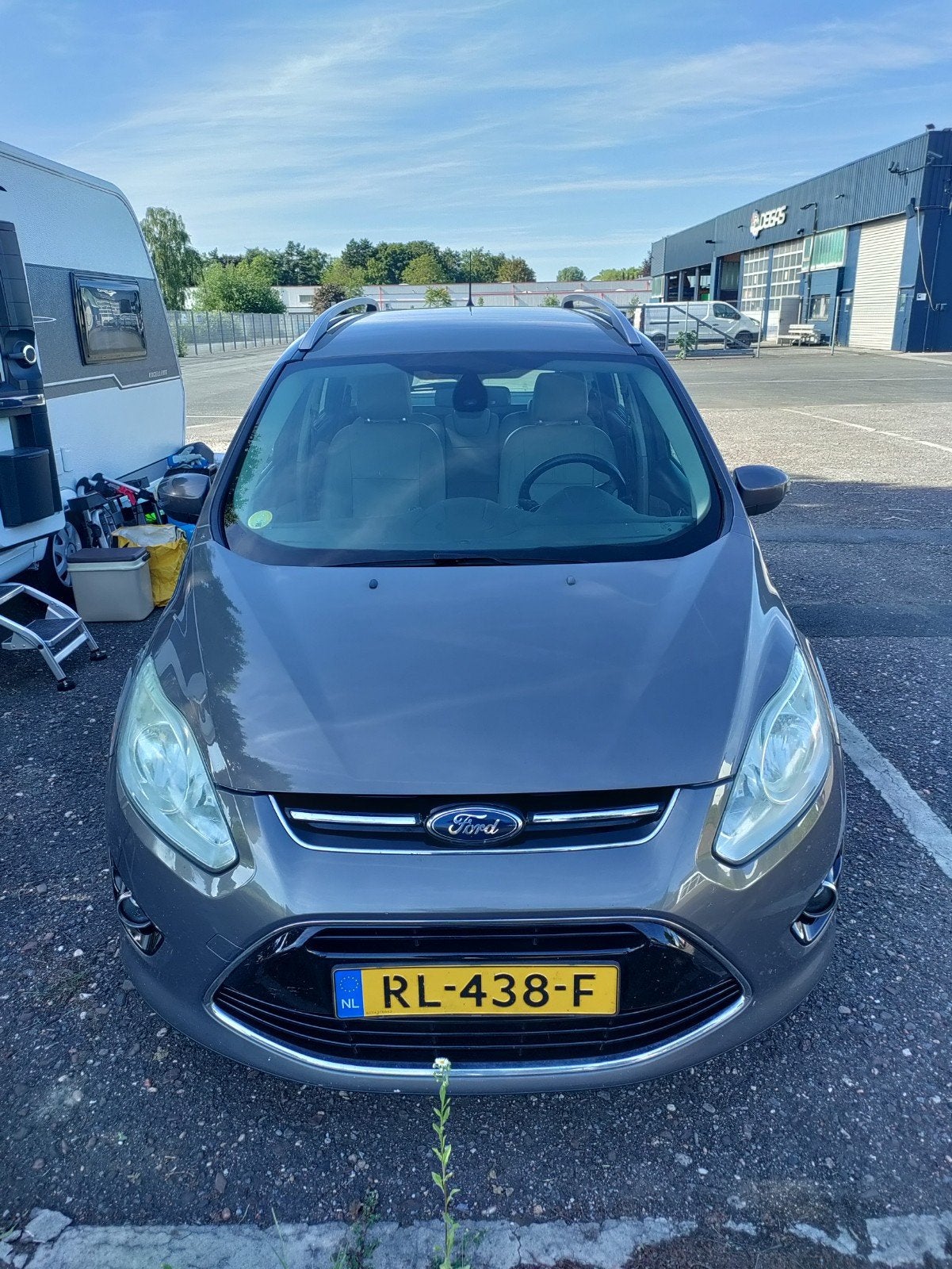 Ford Grand C-Max 2.0 Tdci 100KW Powershift 2012 Bruin, 4 cilinders, Leder, Overige kleuren, Diesel