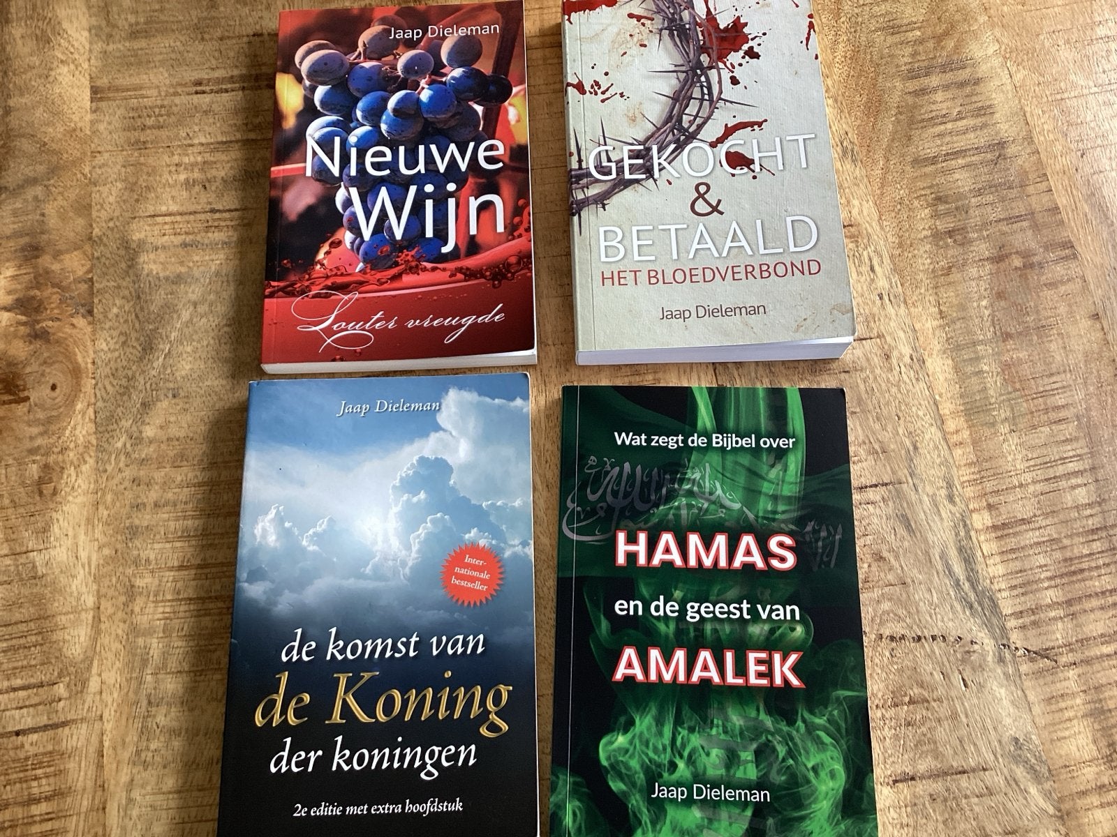 4 boeken van Jaap Dieleman: Nieuwe Wijn, Gekocht & Betaald,, Ophalen of Verzenden, Zo goed als nieuw, Christendom | Protestants