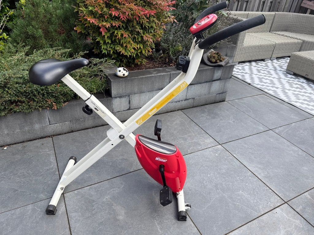 hometrainer, opklapbaar en verrijdbaar (ruimtebesparend)