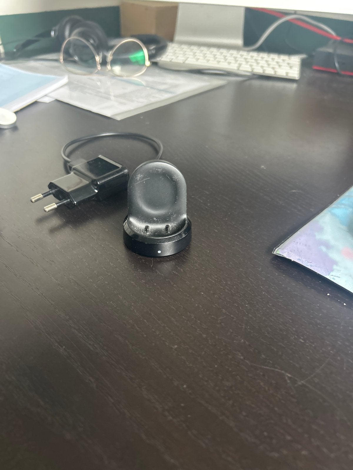 Samsung Galaxy Watch met oplader, Gebruikt, Hartslag, Zwart, Ophalen of Verzenden