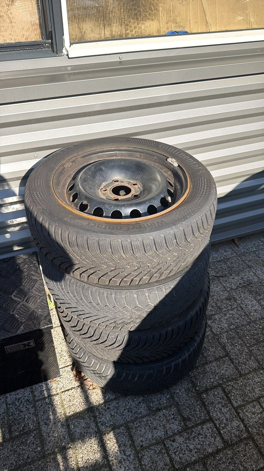 4x Continental winterbanden 205/55 R16 – Renault Mégane, 16 inch, Banden en Velgen, 205 mm, Winterbanden