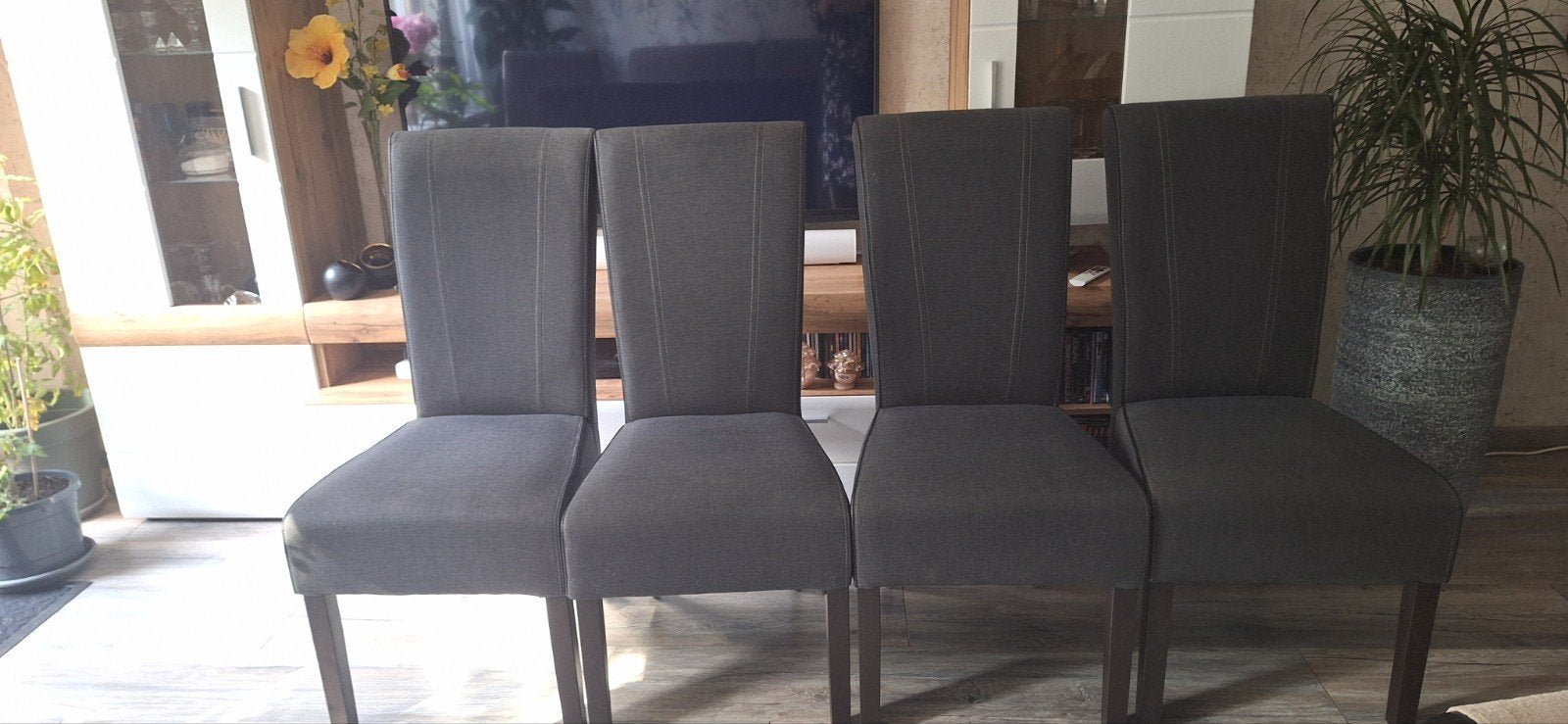 Eetkamerstoelen, Huis en Inrichting, Ophalen, Zo goed als nieuw, Bruin, Vijf, Zes of meer stoelen
