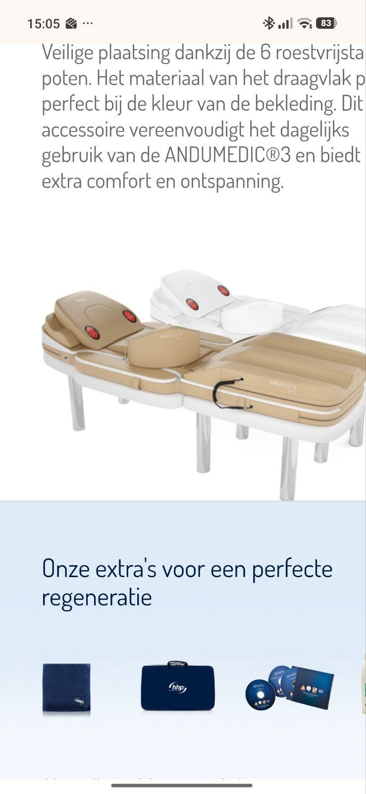 te koop, zgan Andumedic HHP matras, Ophalen of Verzenden