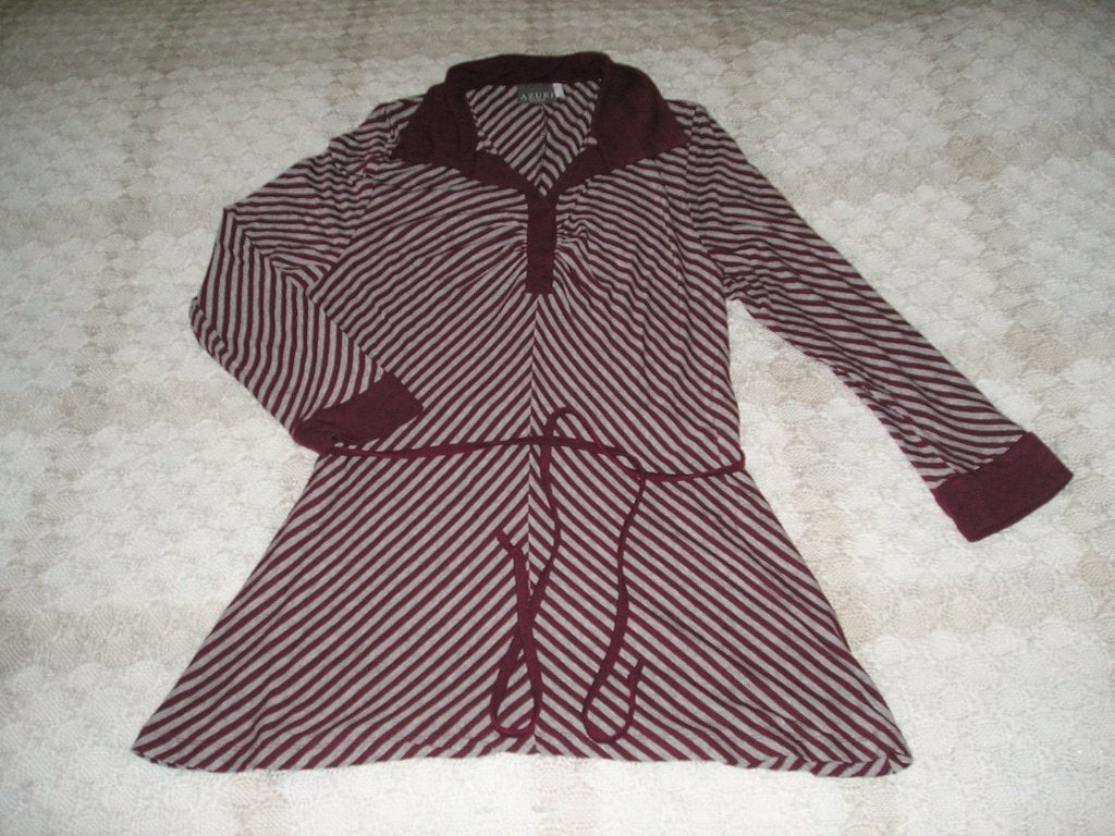 apart bordeaux/grijs tuniek Azuri Donna maat L, Kleding | Dames, Zo goed als nieuw, Ophalen, Maat 38/40 (M), Overige kleuren